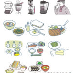 食品・料理シンプルカットイラスト