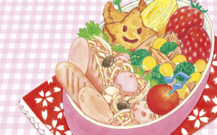 瑞々しい料理イラスト　かわいいお弁当