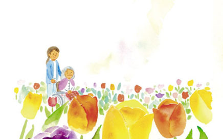 福祉レンタルカタログ表紙イラスト　チューリップ