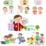 人物のカットイラスト。アウトラインなし。各種情報誌むけです。